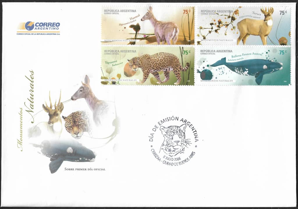 Monumentos Naturales - Fauna Argentina - Año 2006