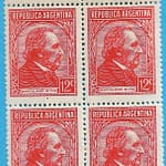 Bartolomé Mitre 12c con Filigrana RA sol ovalado