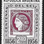 Centenario del Primer Sello Postal Argentino - (1856-1956)
