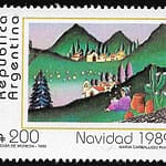Navidad Año 1989 - Pintora Maria Carballido