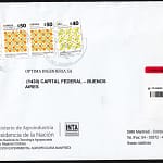 Sellos Postales de Uso Corriente - Serie Frutas - Naranja - Pera