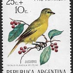Jilguero - Aves Argentinas - Con Sobretasa "Pro Infancia" - Año 1972