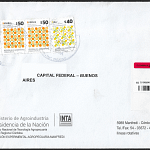 Carta Circulada con serie ordinaria frutas - 12 de Junio de 2018
