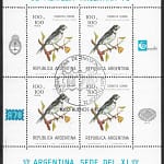 Birds Expo Filatelia Argentina Corbatita Común 1978