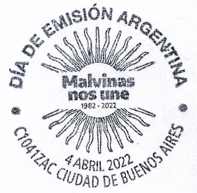 Matasello Primer Día - Malvinas nos une - Año 2022